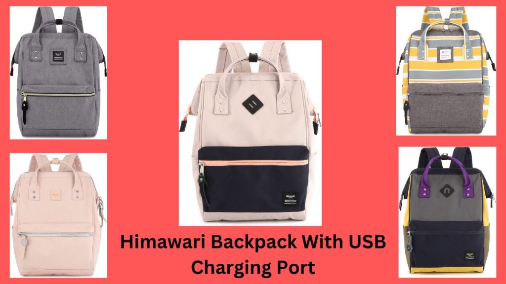 Himawari Travel School Backpack With USB Charging Port