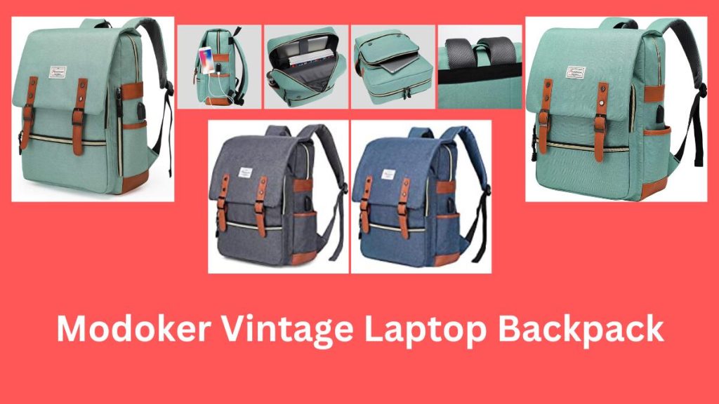 Modoker Vintage Laptop Backpack Review With Usb Charging Port