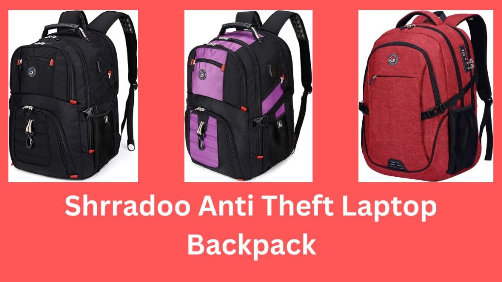 Shrradoo Anti Theft Laptop Backpack For College