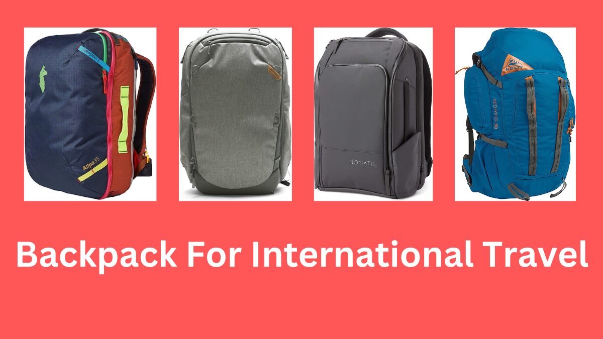 travel backpack international