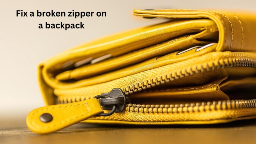 how to fix a broken zipper on a backpack