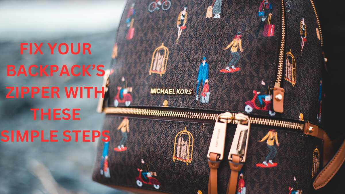 how to put zipper back on track backpack FineBackPack