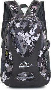 small hiking backpack with water bottle holder