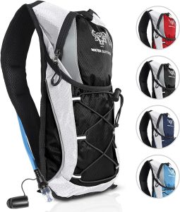 small hiking backpack with water bottle holder
