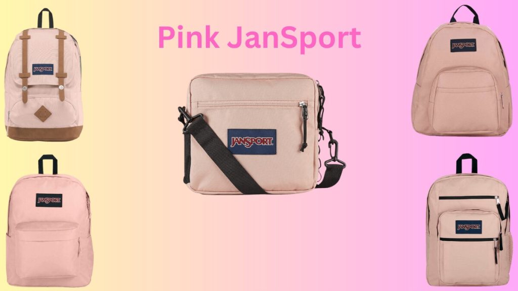 light pink Jansport backpack