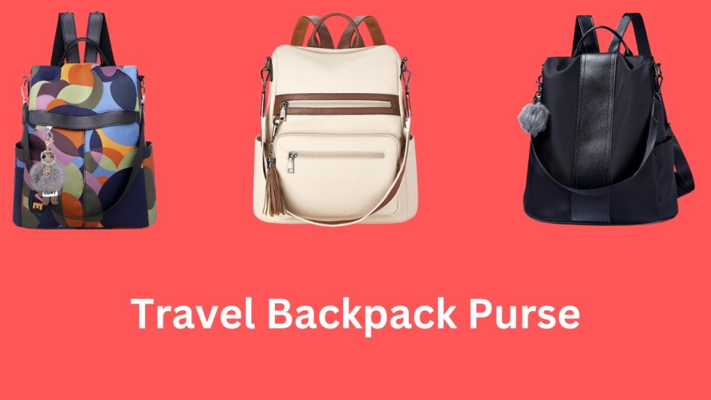 travel backpack purse for women