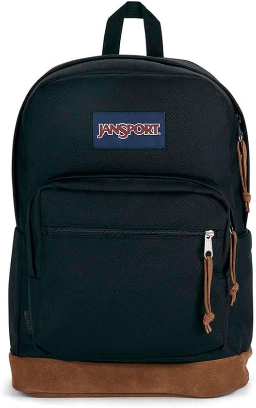 black jansport backpack with side pockets