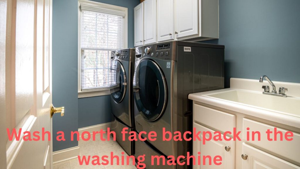 can you wash a north face backpack in the washing machine
