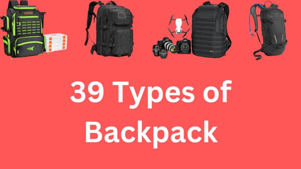 list of different types of backpacks