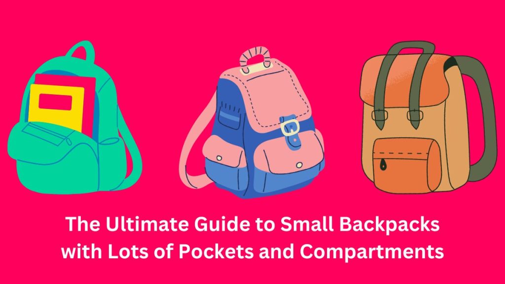 small backpack with lots of pockets and compartments