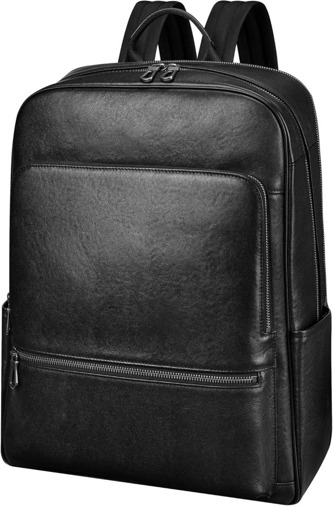 Leather backpacks with laptop compartment