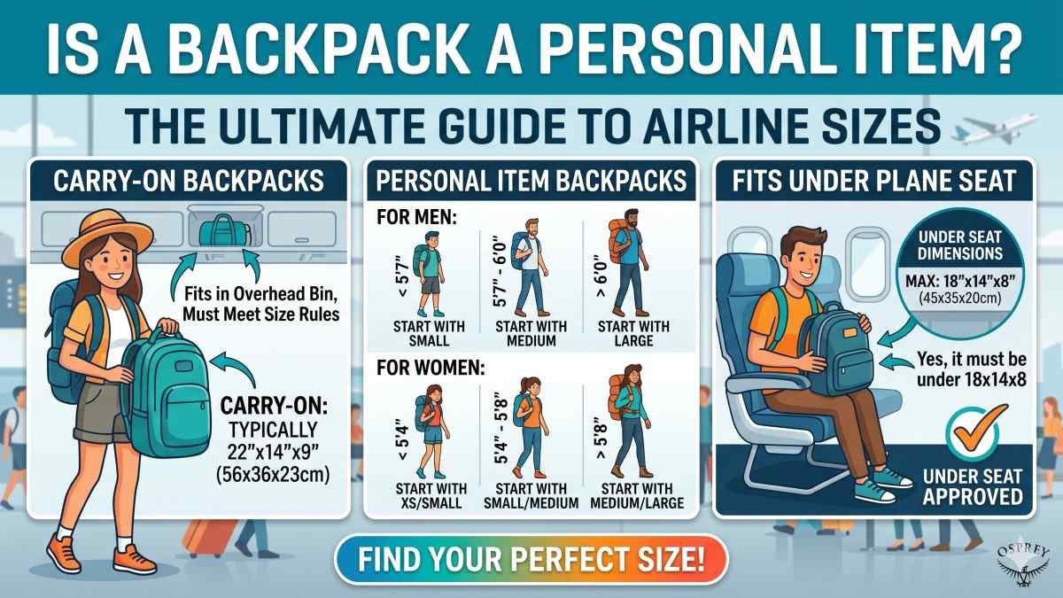 Is a Backpack a Personal Item? 2026 Airline Rules Explained