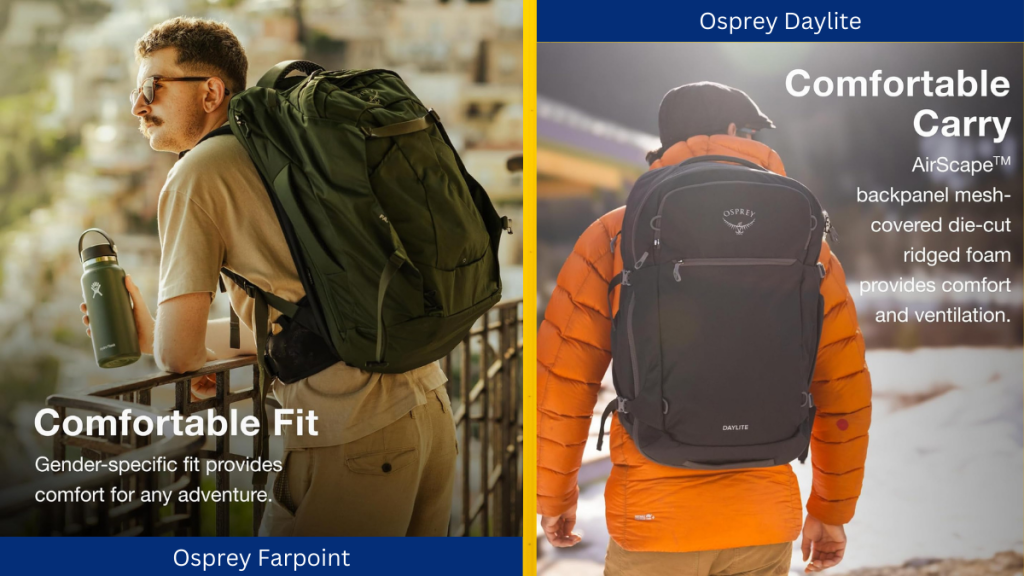 osprey daylite 44 vs farpoint 40