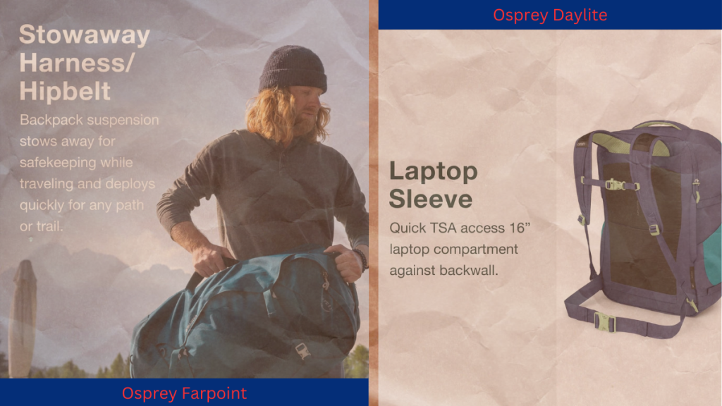 osprey daylite 44 vs farpoint 40