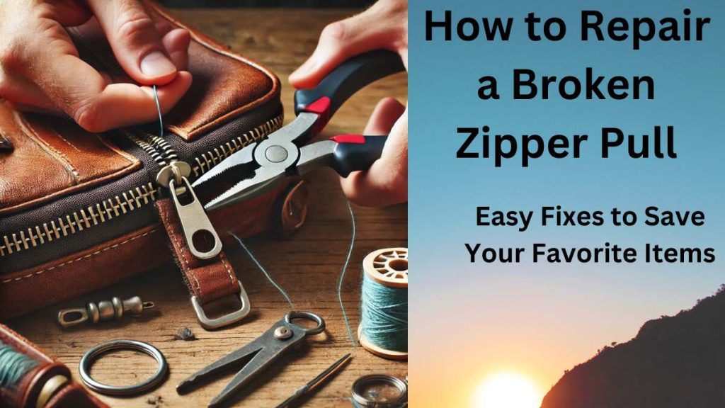 How to Repair a Broken Zipper Pull