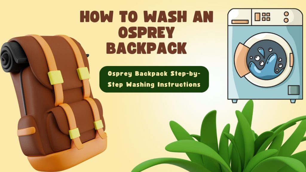 how to wash osprey backpack